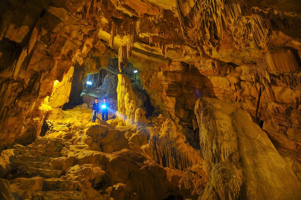 Spiritual atmosphere in the three levels of Vai Gioi Cave