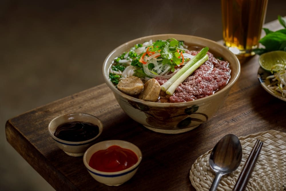 Start your Ninh Binh day trip from Hanoi with a bowl of Pho