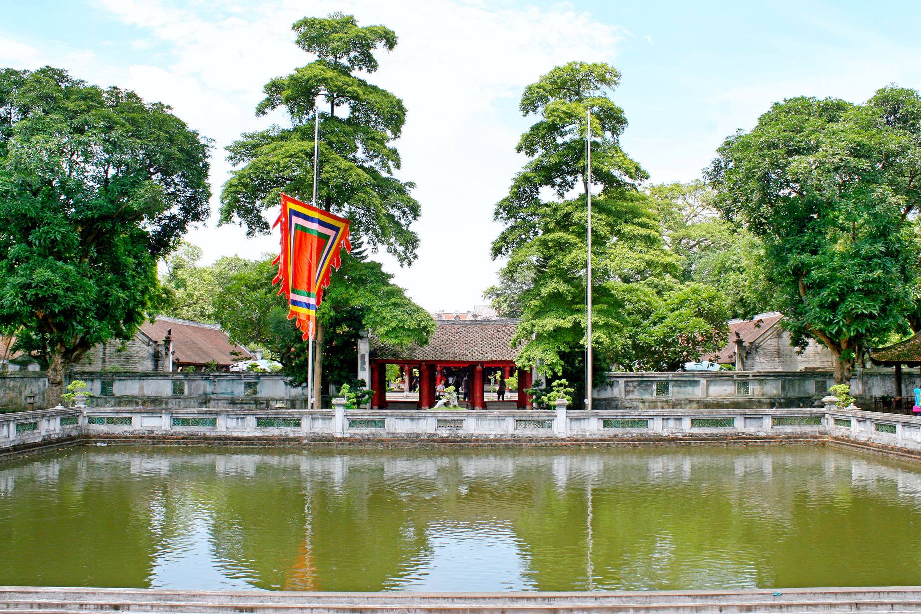 The Hall of Great Synthesis (Điện Đại Thành), the spiritual core of the complex where Confucius is honored