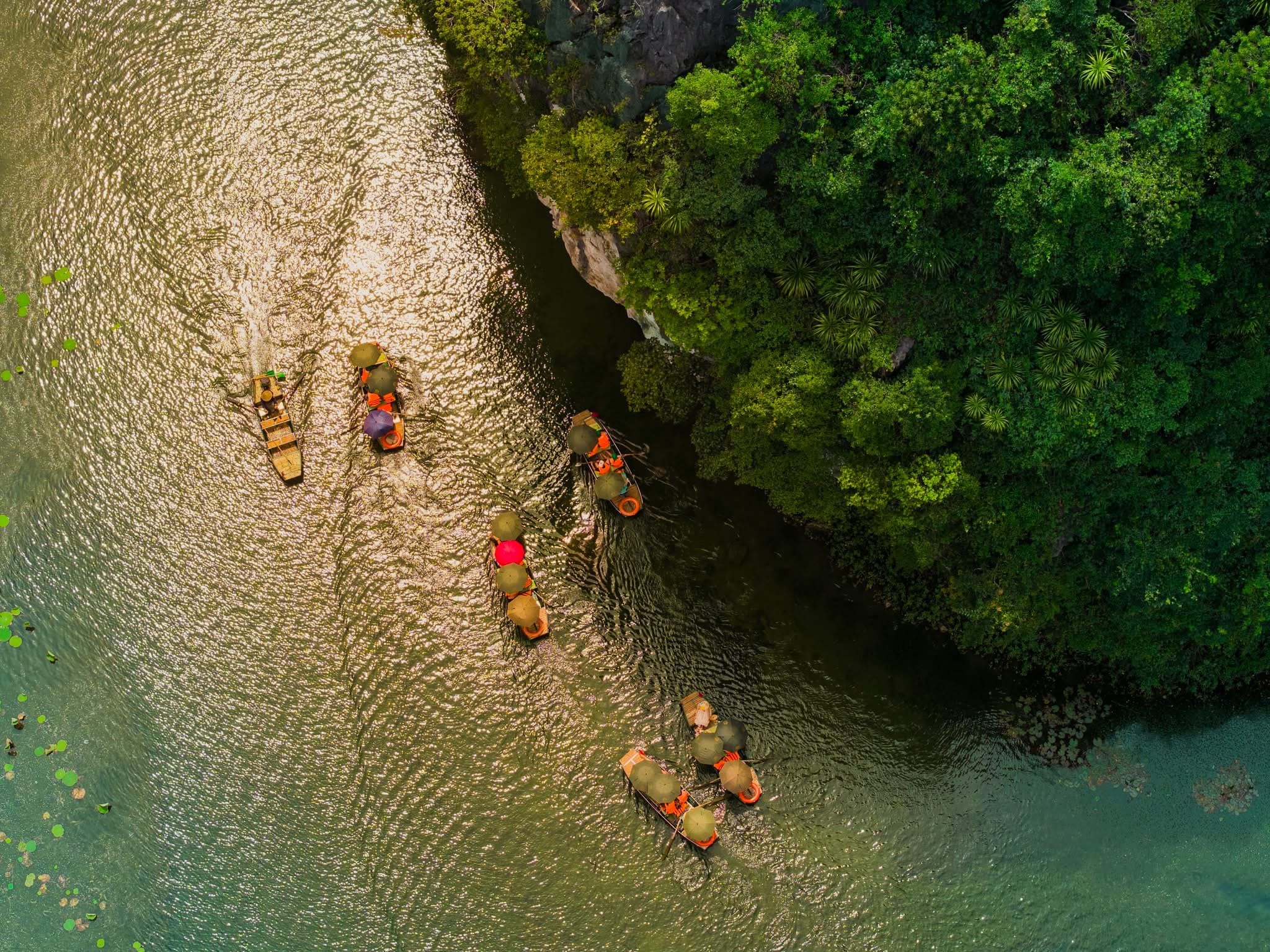 Cycling paths winding between the karst peaks, offering travelers a serene way to explore the countryside.