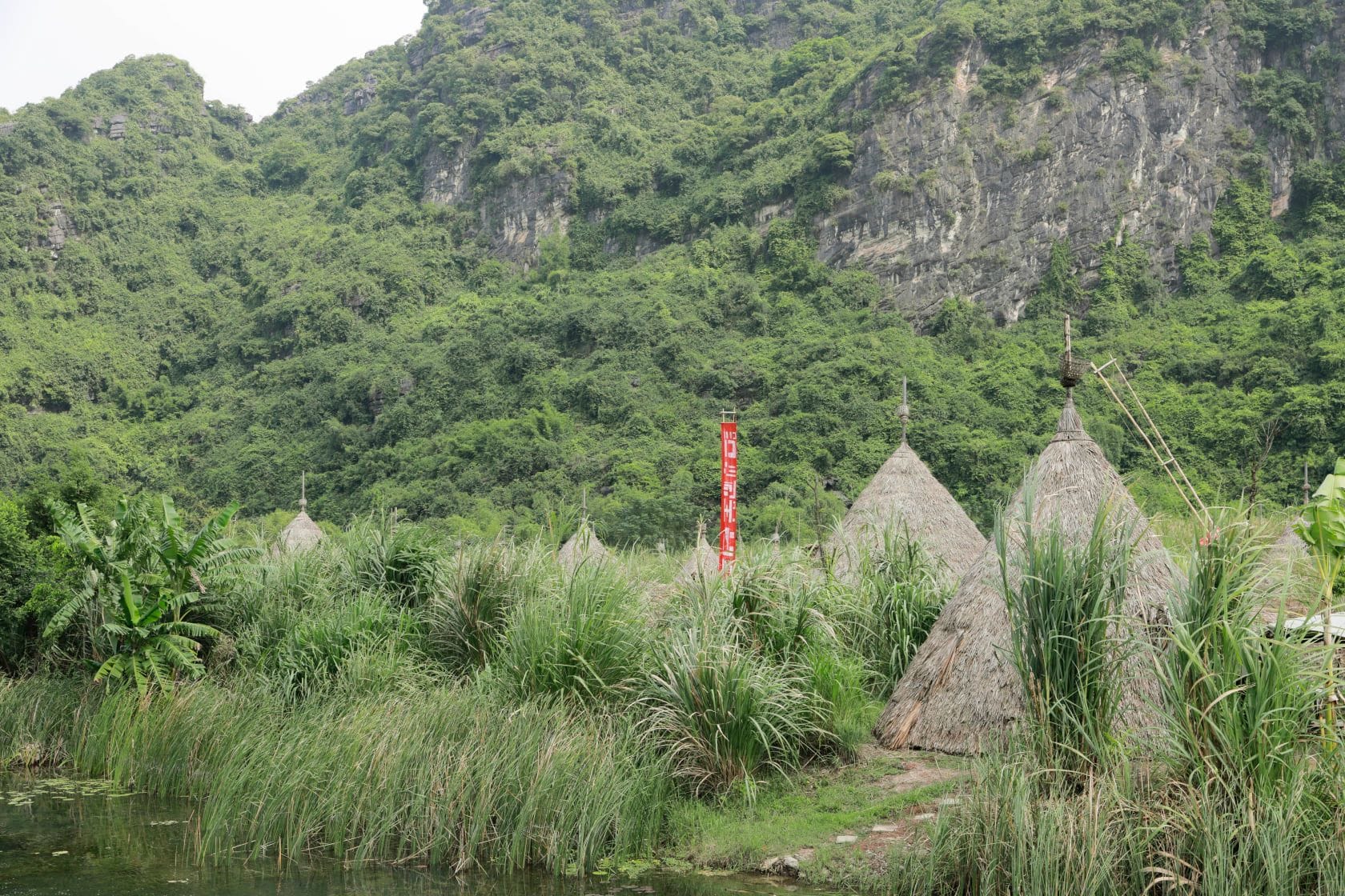 A view of the peaceful historical site that once served as a royal retreat for the Trần Dynasty kings