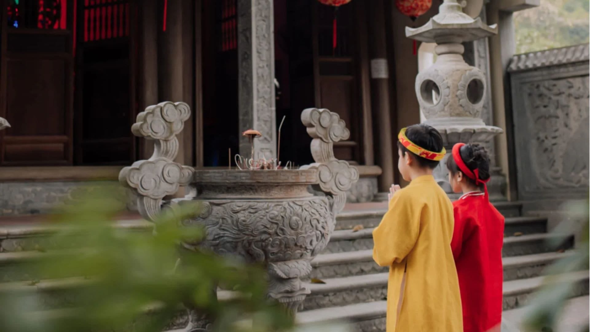 The serene Linh Than Shrine, honoring the guardian spirits believed to protect the land.