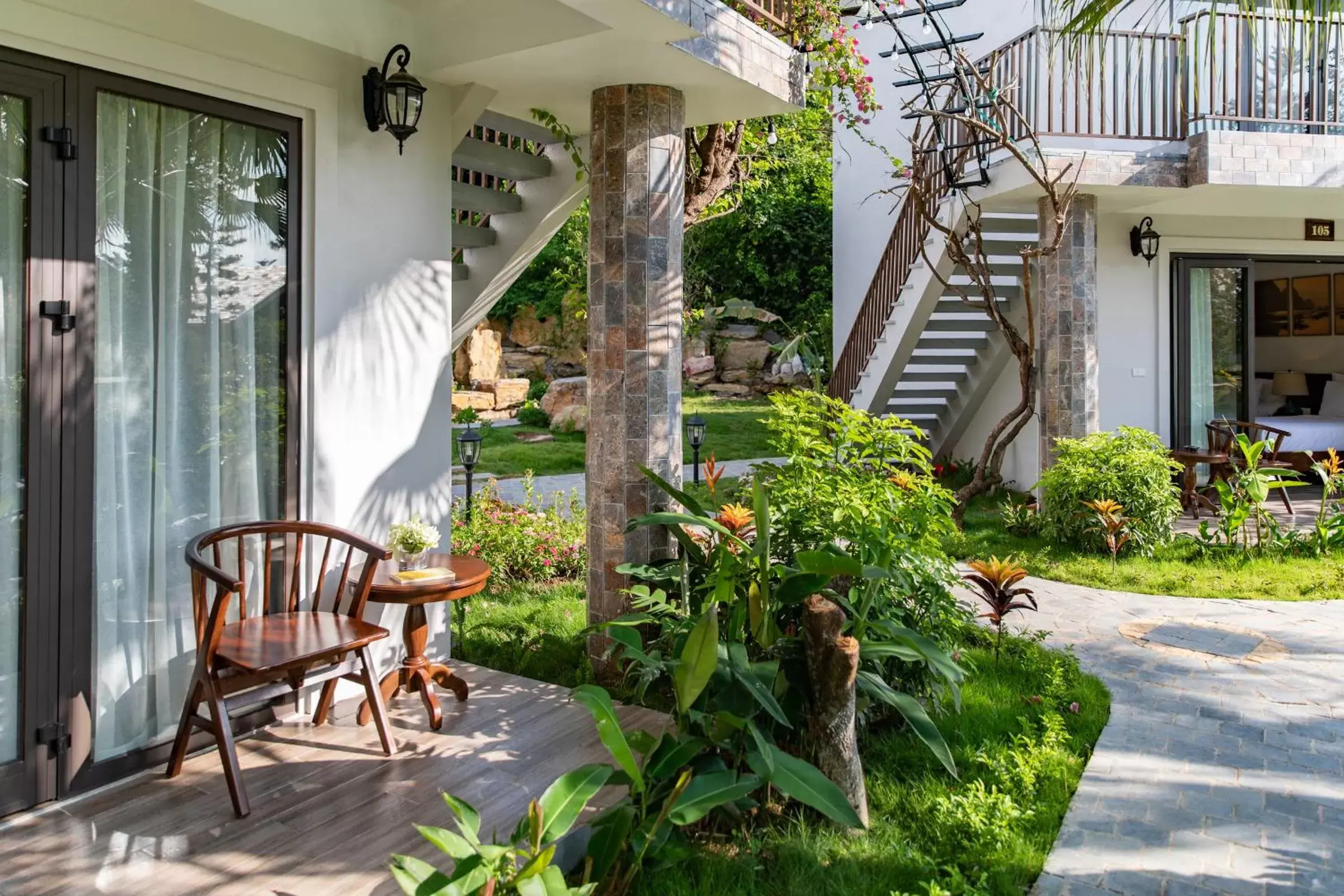Finding stillness and renewal near the famous pagoda at this refined and quiet Trang An Resort.