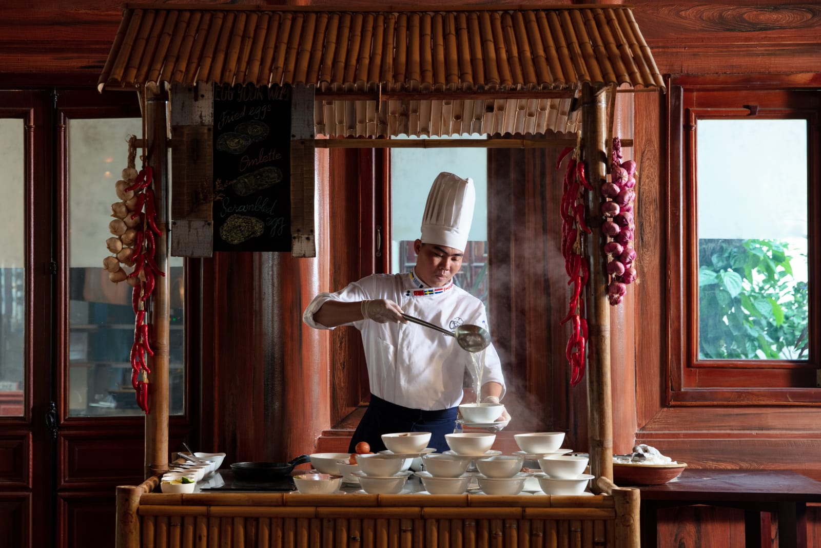 exploring the cuisine haven at Tam Coc La Montagne Resort